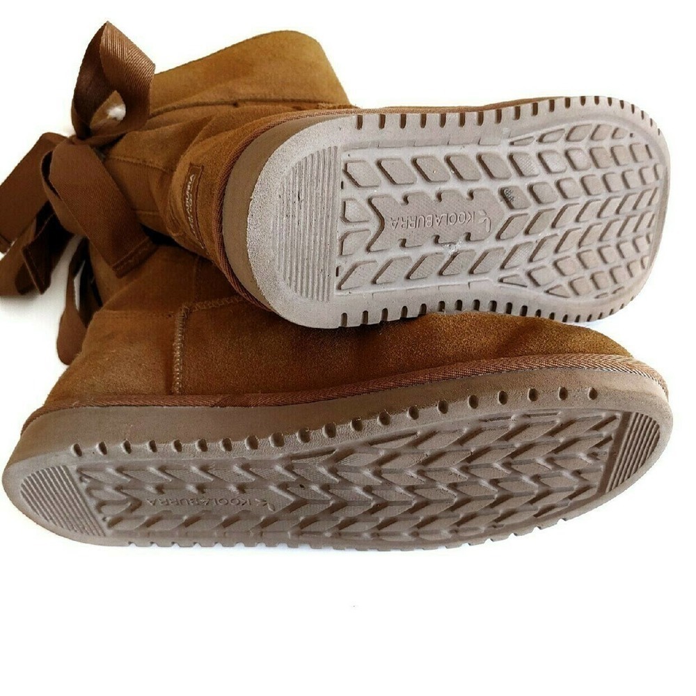 Ugg 8 Suede Koolaburra Tan Carmel 8 Boots Sherpa Chesnut - Picture 4 of 11